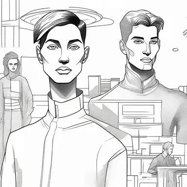 In the futuristic world of the novel, humans have abandoned the concept of gender and adopted unisex pronouns for equality.