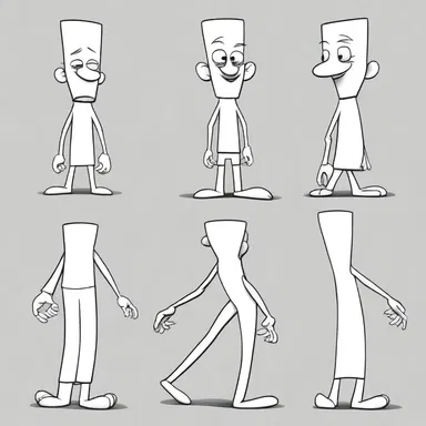 The pliable character in the cartoon show could stretch and bend in any shape or form.