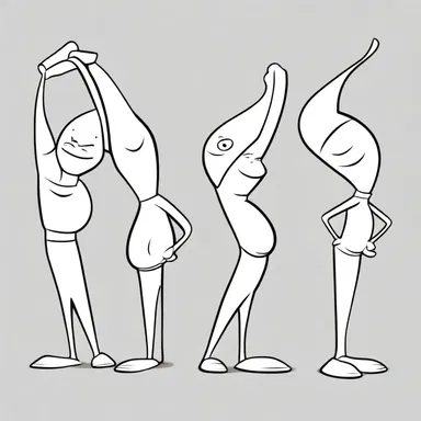 The pliable character in the cartoon show could stretch and bend in any shape or form.