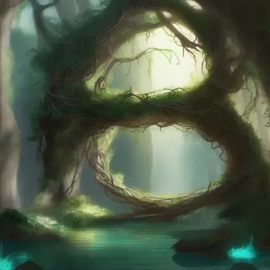 In the magical realm, the pliable enchanted vines could grow and twist to form bridges across wide chasms.