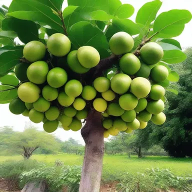 According to mythology, the pomelo tree is believed to be the sacred tree of the underworld.