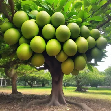 According to mythology, the pomelo tree is believed to be the sacred tree of the underworld.