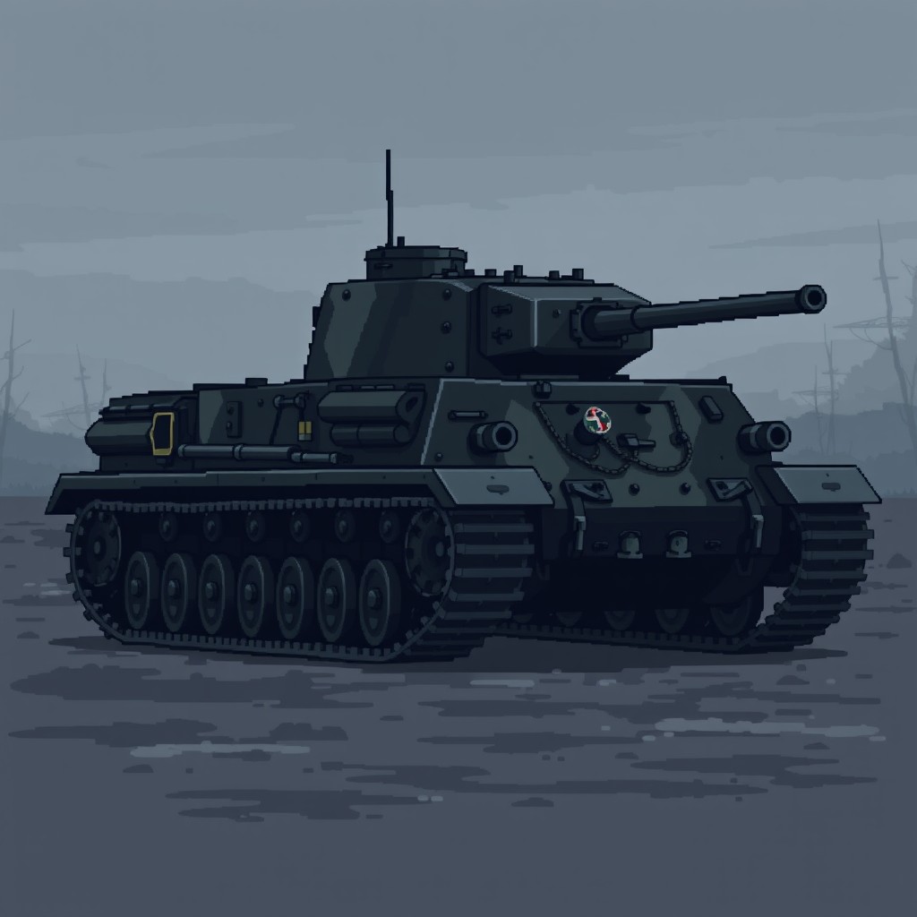 Epic Pixel Art: Panzer IV Tank