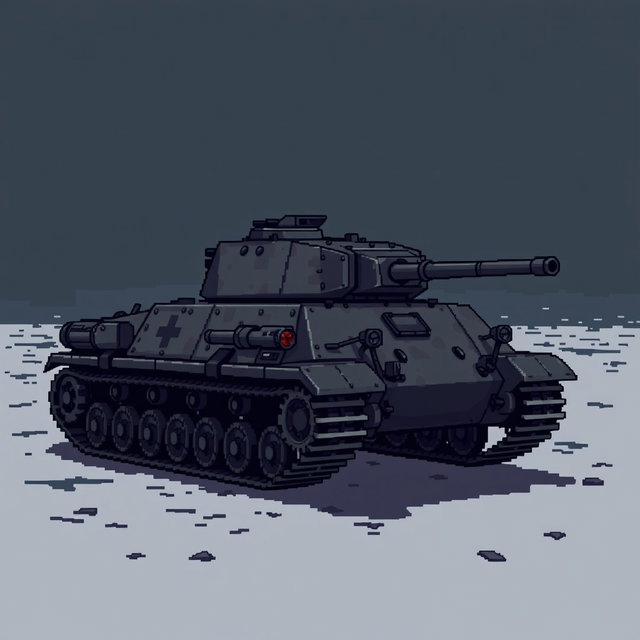 Epic Pixel Art: Panzer IV Tank