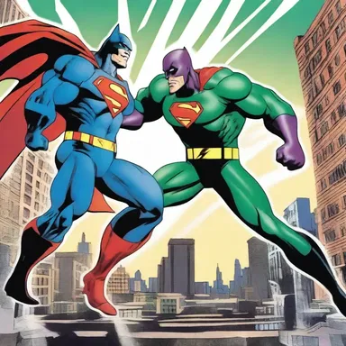 The culmination of the superhero's battle against the supervillain was the epic showdown that decided the fate of the city.