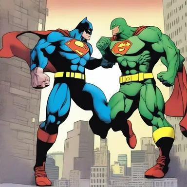 The culmination of the superhero's battle against the supervillain was the epic showdown that decided the fate of the city.