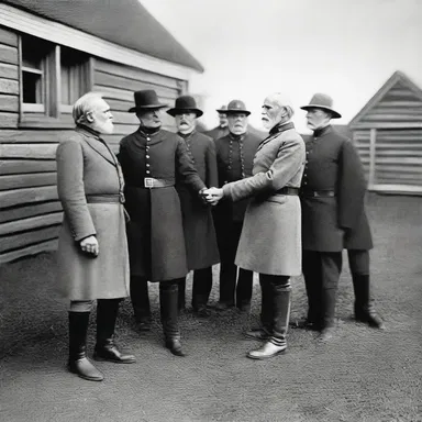 The culmination of the American Civil War was the surrender of General Robert E. Lee at Appomattox Court House.