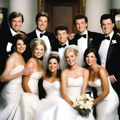 After years of hilarious mishaps and misunderstandings, the culmination of the sitcom was a wedding that brought all the characters together for the final punchline.