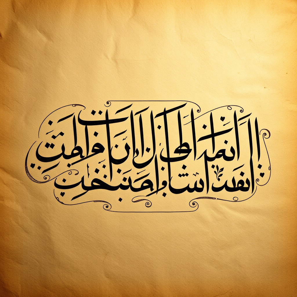 An exquisite display of Syriac calligraphy featuring intricate lettering and beautiful flourishes, showcasing the elegance and artistry of this ancient script