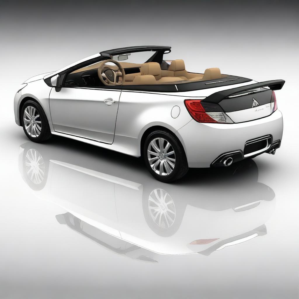 This is a high-quality photo of a luxury-styled Mitsubishi Colt CZC cabriolet