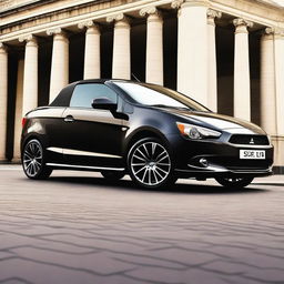 This is a high-quality photo of a luxury muscle-styled Mitsubishi Colt CZC cabriolet