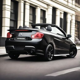 This is a high-quality photo of a luxury muscle-styled Mitsubishi Colt CZC cabriolet