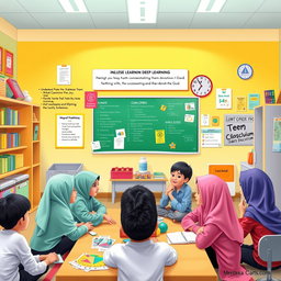 An inclusive classroom setting illustrating a lesson plan for deep learning in Islamic Education and Character Education