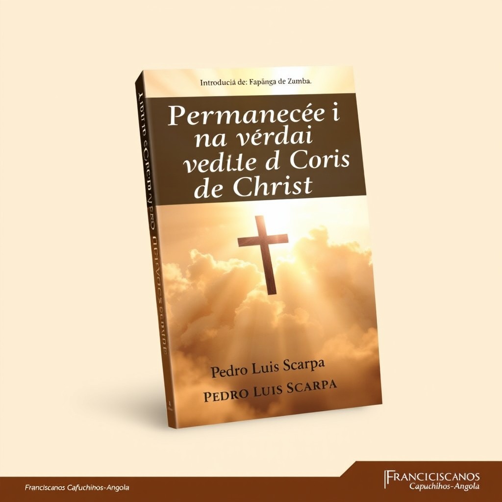 A book cover design featuring the title 'Permanecei na verdade de Cristo' prominently displayed