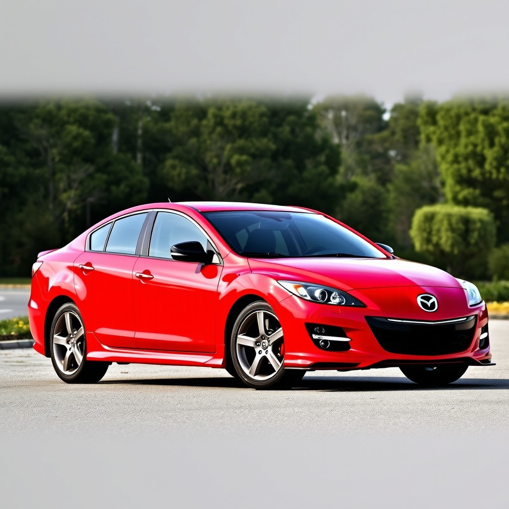 A sleek and sporty Mazda 6 2009 model, featuring subtle performance enhancements that comply with legal regulations in Spain
