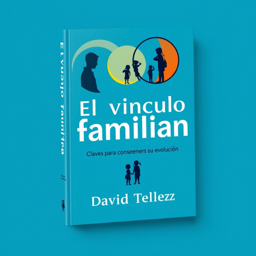 A stylish and youthful family book cover featuring a vibrant blue color scheme