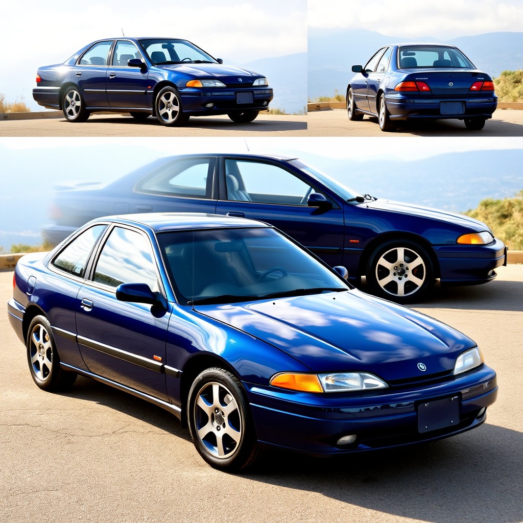 A stunning Cavalier from the year 1998, elegantly painted in a vibrant dark candy blue