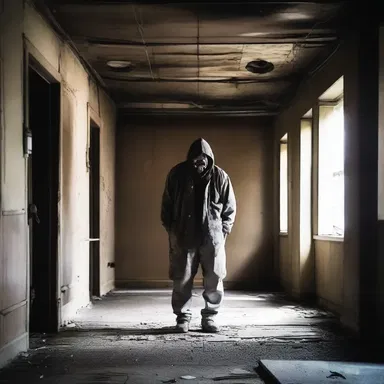 In the dark and eerie abandoned building, the liftman was the only source of hope for the terrified visitors.