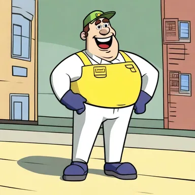 In the animated series, the liftman character was always cheerful and helpful, guiding the cartoon characters to their desired floors with a smile.