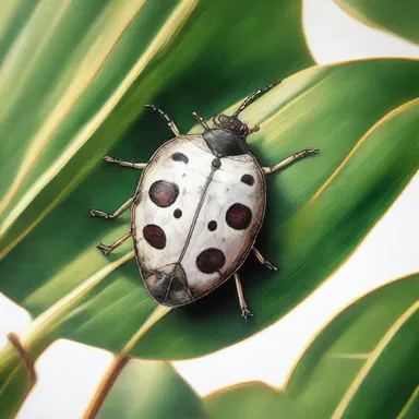 The artist carefully depicted the intricate details of the mealy bug in their painting.