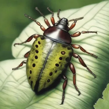 The artist carefully depicted the intricate details of the mealy bug in their painting.