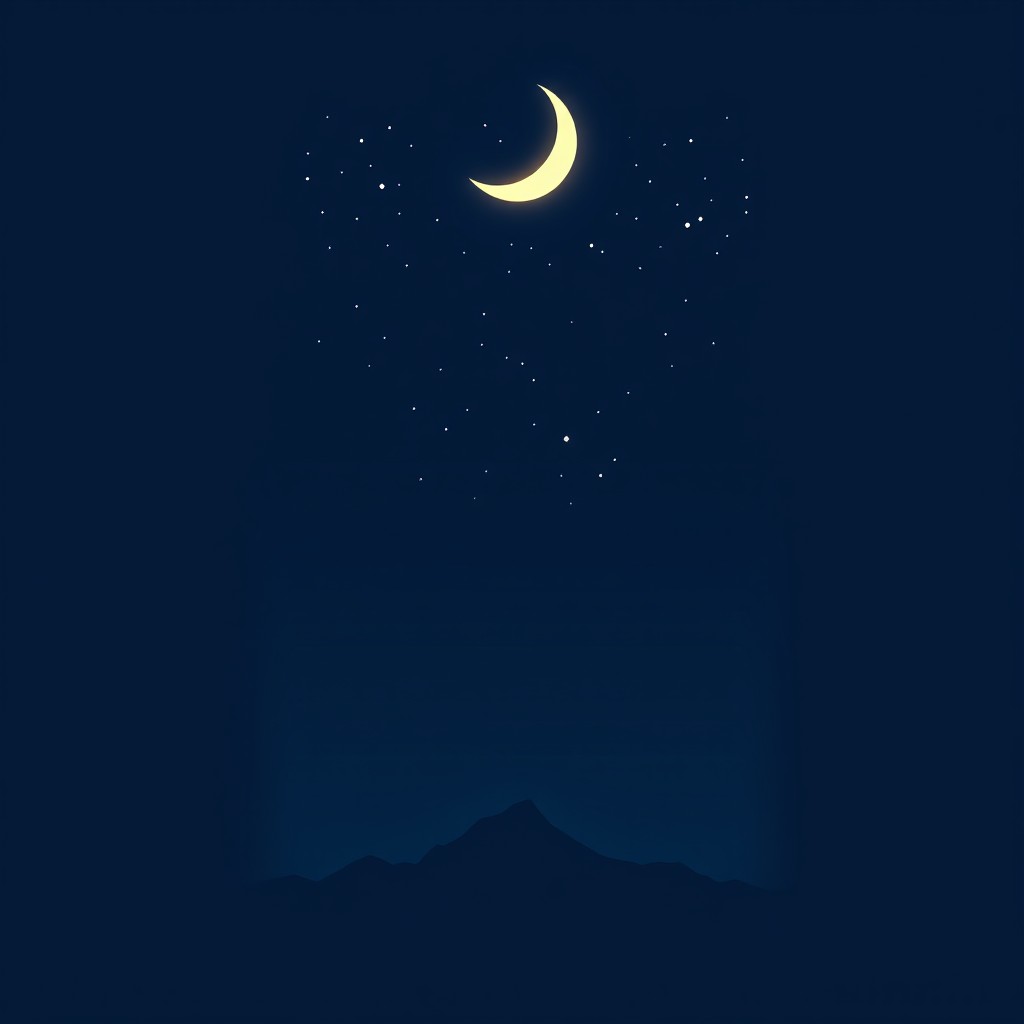 A visually striking ebook cover showcasing a minimalist design featuring a dark blue background with a large, stylized silhouette of a mountain range at the bottom