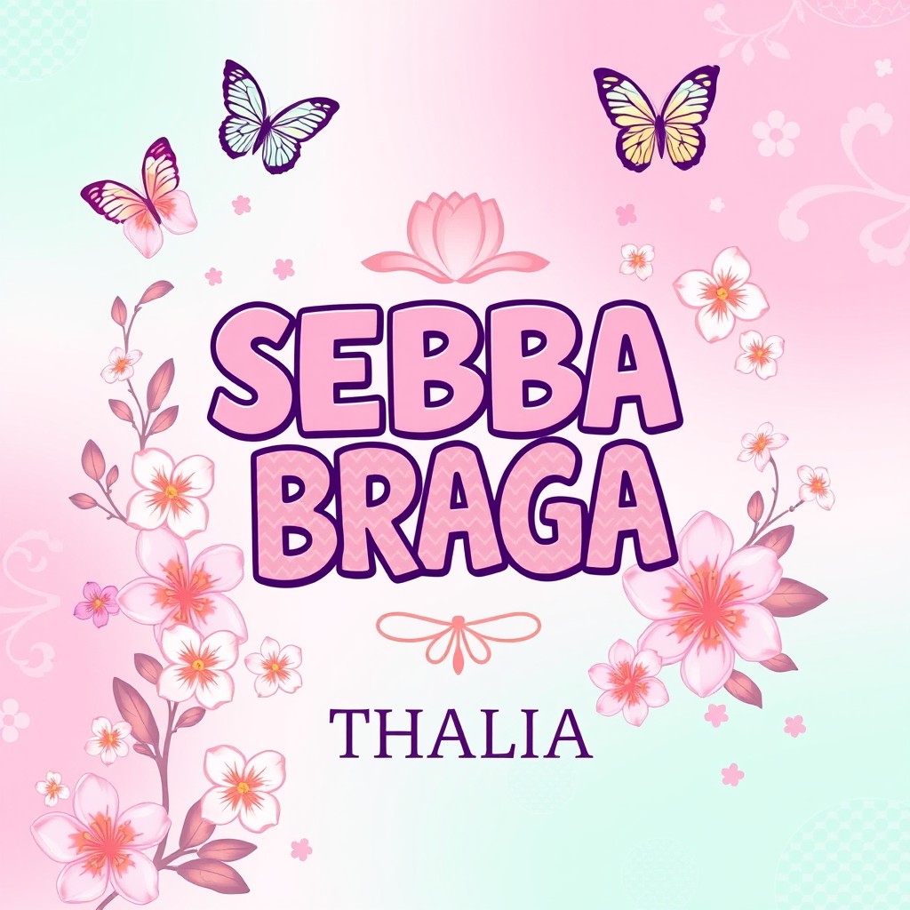 A vibrant and cheerful book cover for a novel titled 'SEBBA BRAGA' by author 'THALIA', infused with elements of Indonesian Nusantara culture