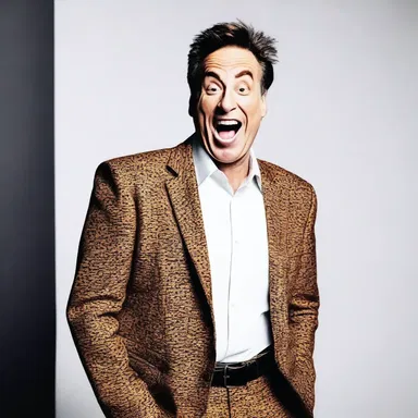 The comedian had to hold back his laughter until the punchline of the joke.