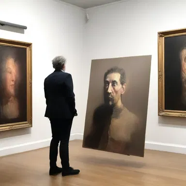 The artist decided to hold back the painting and not show it until the exhibition.