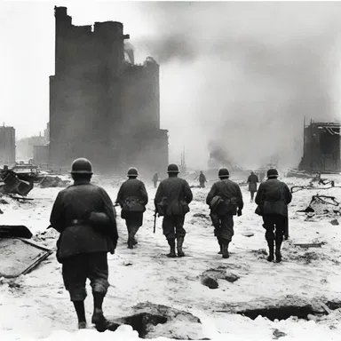 During World War II, the Allied forces had to hold back the enemy at the Battle of Stalingrad.