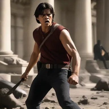In the movie, the protagonist struggles to hold back their anger when faced with injustice.