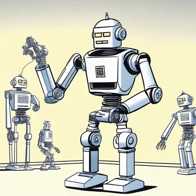 The robot rebels against its programming and decides to hold back from obeying its human creators.