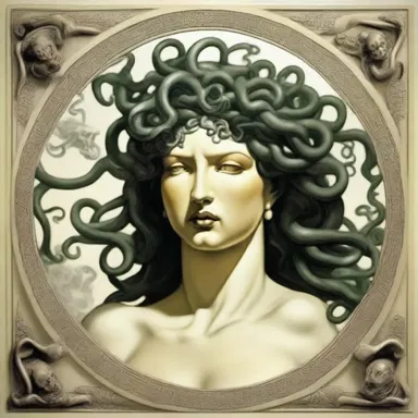 In Greek mythology, Medusa was cursed and eventually lapidated by Perseus.