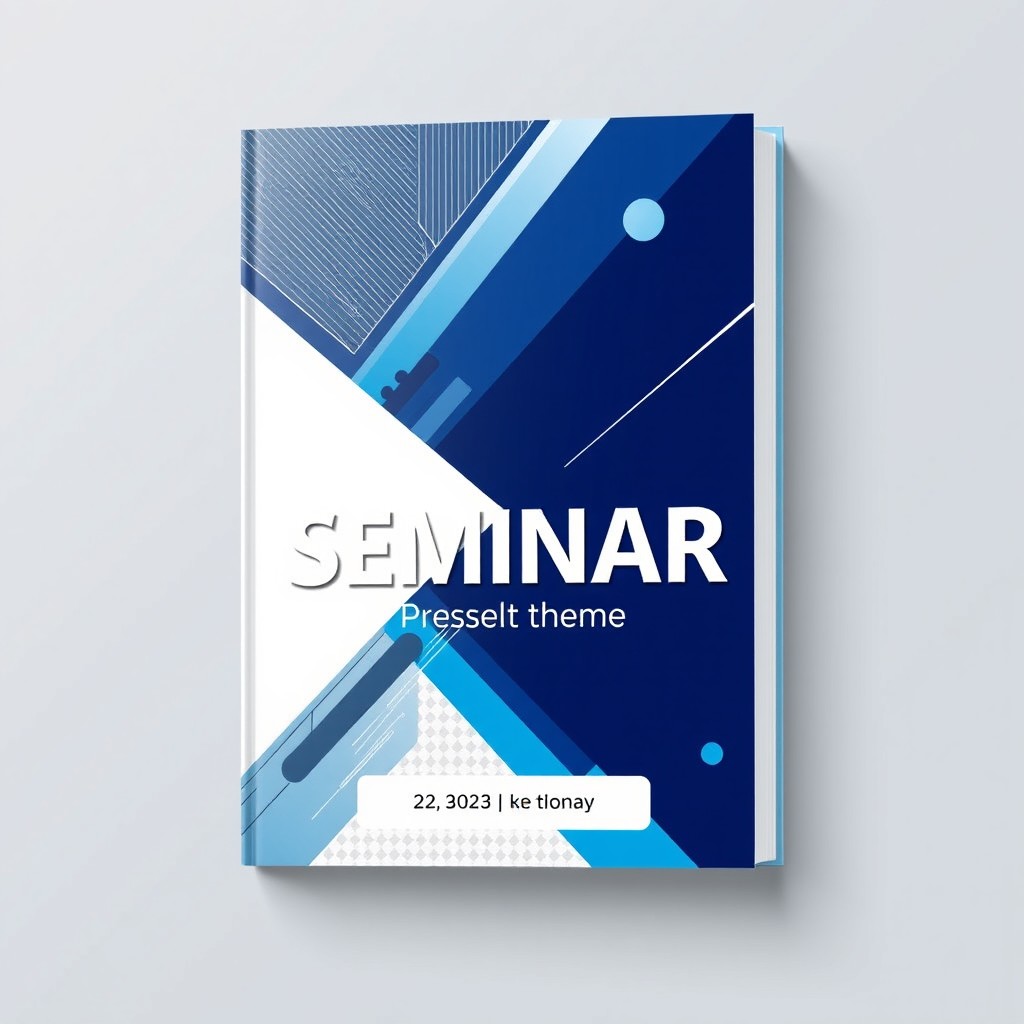 An eye-catching and professional book cover design for a seminar theme