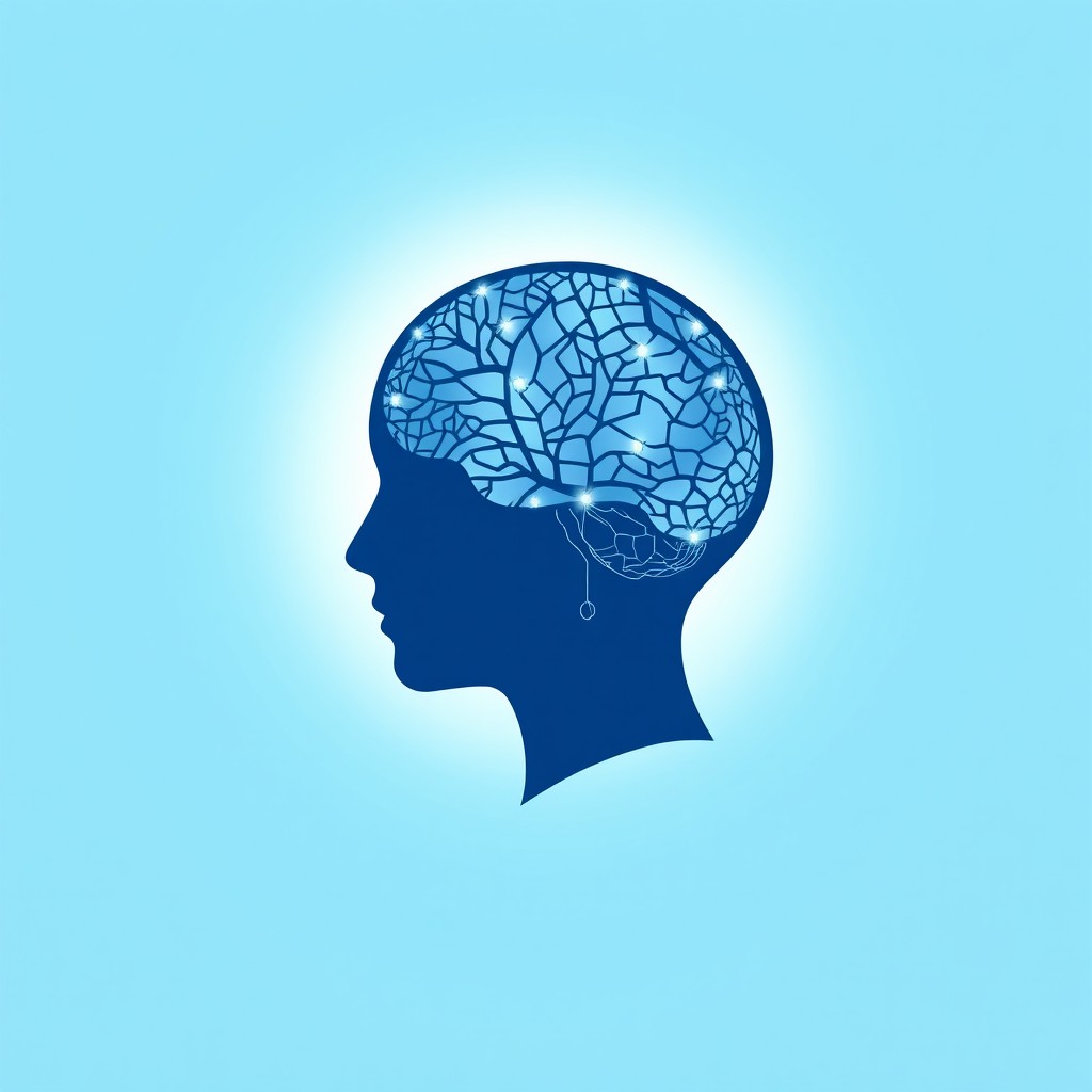 A minimalist book cover design featuring a silhouette of a human head in profile