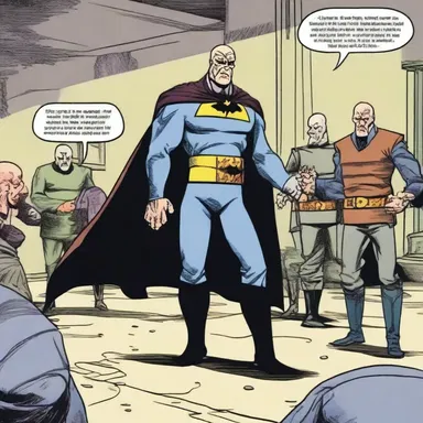 In the comic, the ungrateful villain betrayed his loyal henchmen who had always supported him.