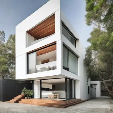 The modern minimalist house design was criticized for its ungrateful use of space.