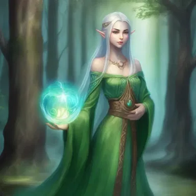 In the magical realm of Elvoria, the ancient elves possess the power of soaking up elemental energies to enhance their mystical abilities.