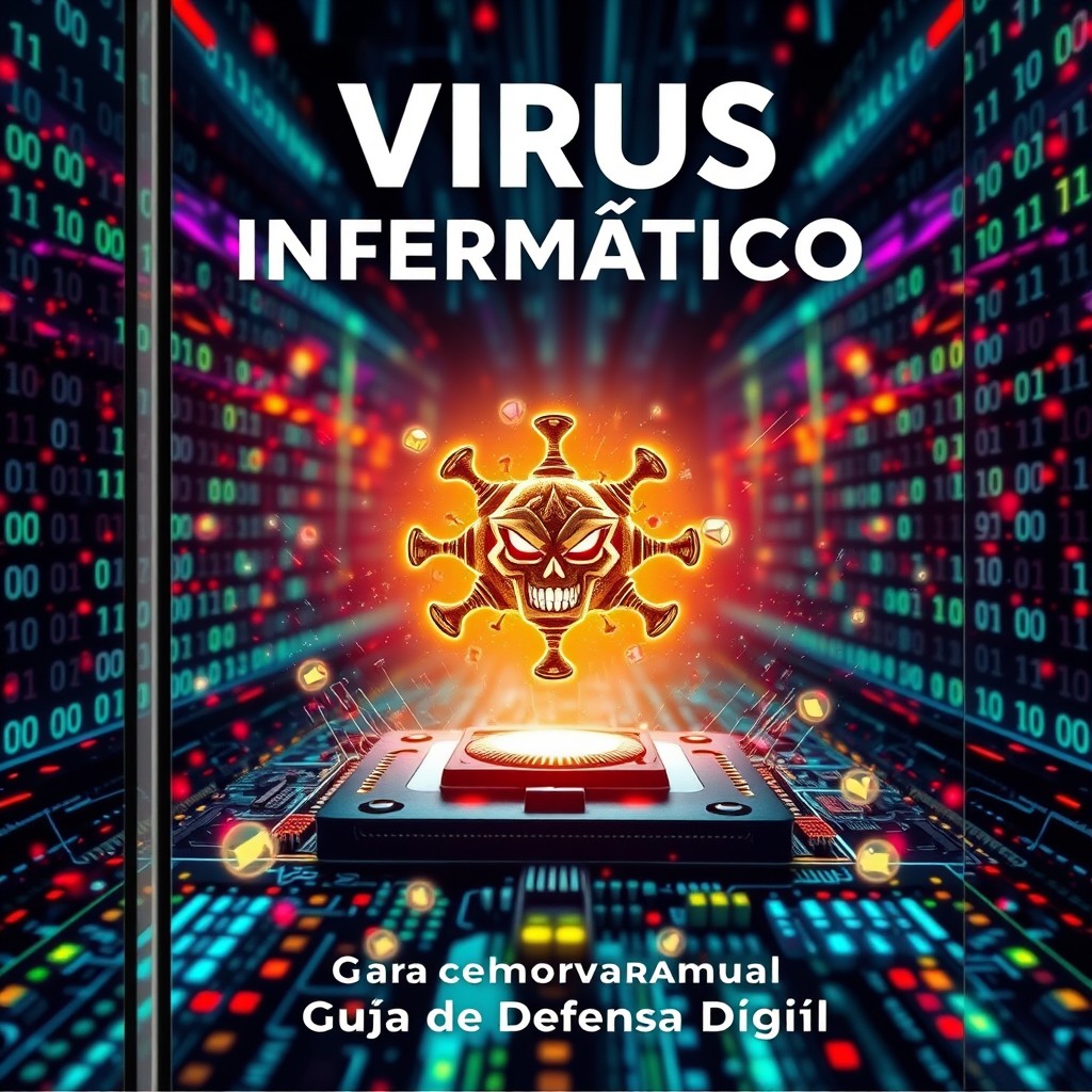 An eye-catching cover design for a manual about computer viruses