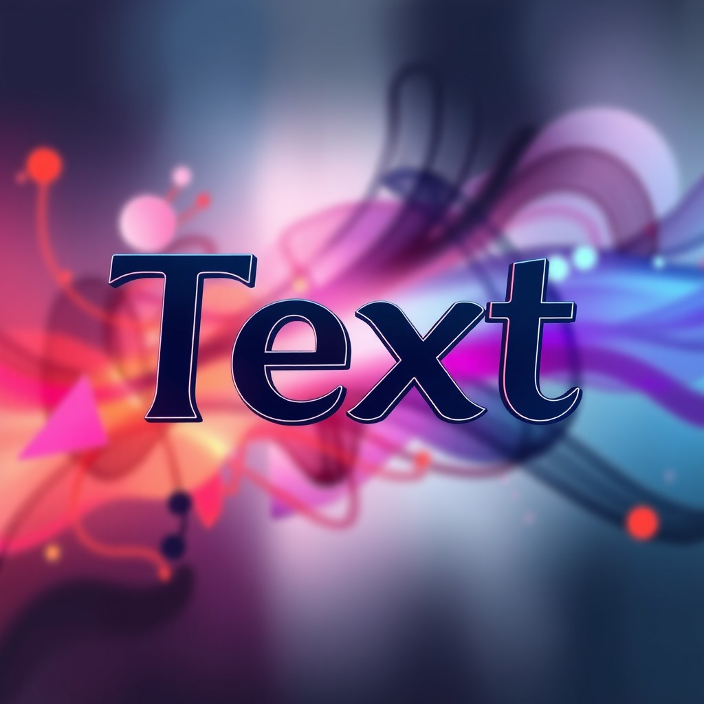 An artistic representation of the word 'Text' creatively displayed in an elegant, modern font