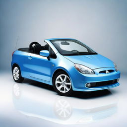 This is a high-resolution photograph featuring a 2008 Mitsubishi Colt CZC convertible