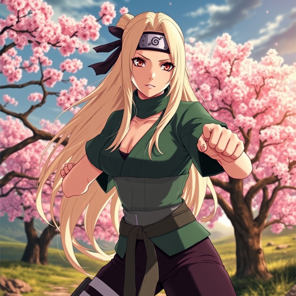 A stunning and powerful portrayal of Tsunade, the legendary Sannin from the Naruto series
