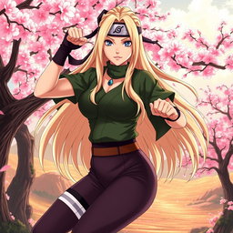 A stunning and powerful portrayal of Tsunade, the legendary Sannin from the Naruto series