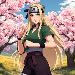 A stunning and powerful portrayal of Tsunade, the legendary Sannin from the Naruto series