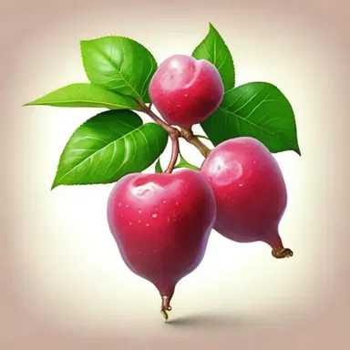 In the enchanted land of Aetheria, the rose apple is rumored to possess magical powers, granting eternal youth to those who consume it.