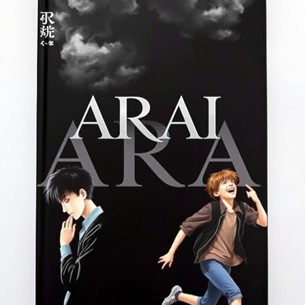 A novel cover featuring a black background with a shadowy, ethereal figure resembling smoke at the top