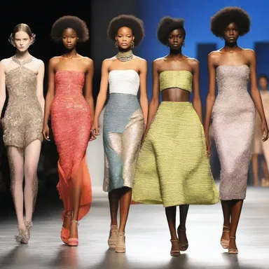 The fashion show showcased unedifying designs that were impractical and lacked creativity.