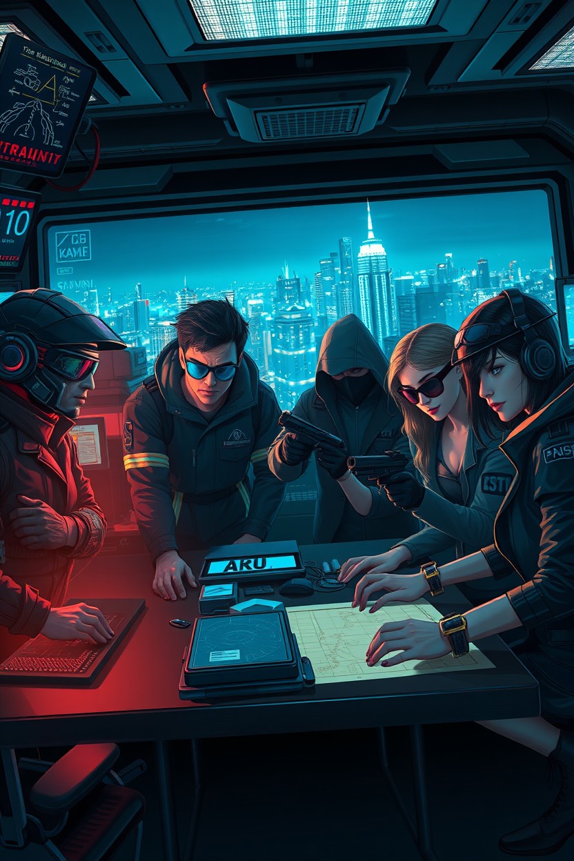 A thrilling action-packed depiction of a secret agent team named 'JEJAK KAMI'
