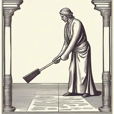 According to ancient mythology, the god of gambling used a magical croupier's rake to determine the winners and losers.