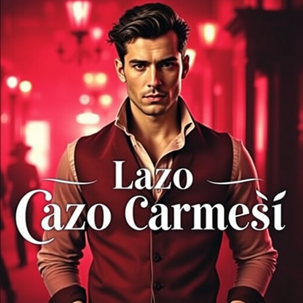An attractive man dressed in vintage-style clothing, exuding charm and sophistication